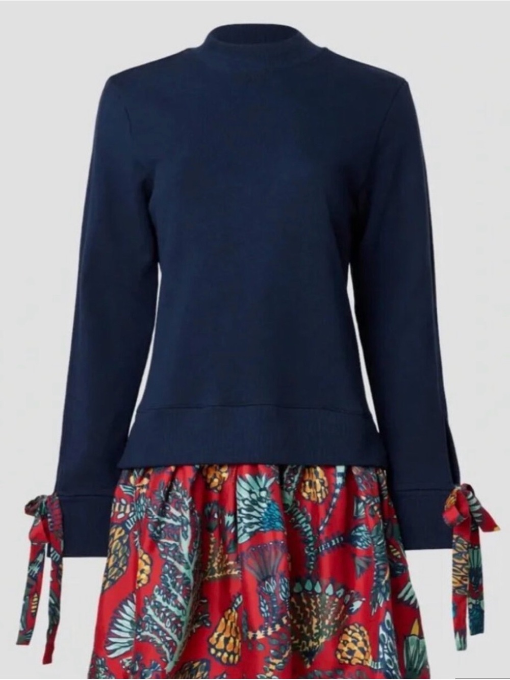 NWT La DoubleJ Mixed media sweatshirt Sweater - Picture 16 of 16